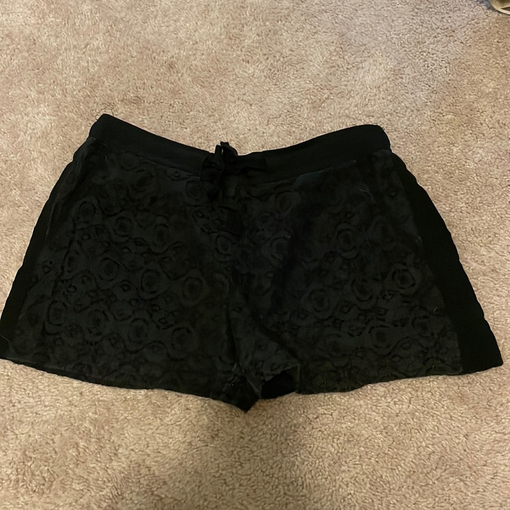 LOFT Lace Pull-On Drawstring Shorts